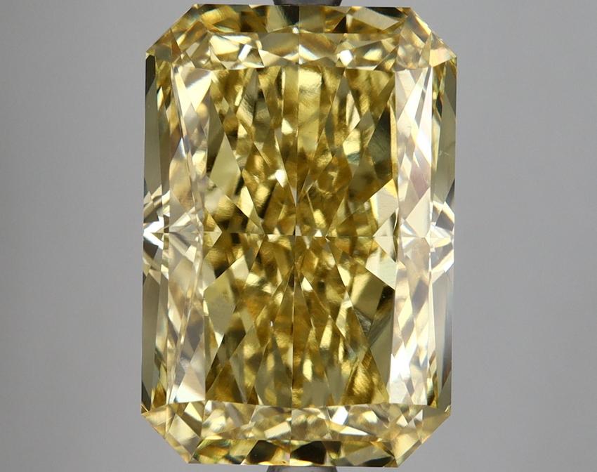 9.54 Ct. Fancy Vivid Yellow Radiant Lab Grown Diamond