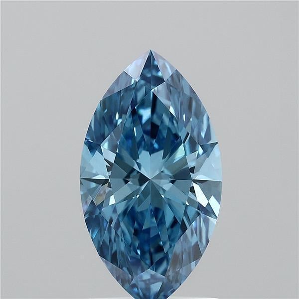 1.53 Ct. Fancy Vivid  Blue Marquise Lab Grown Diamond