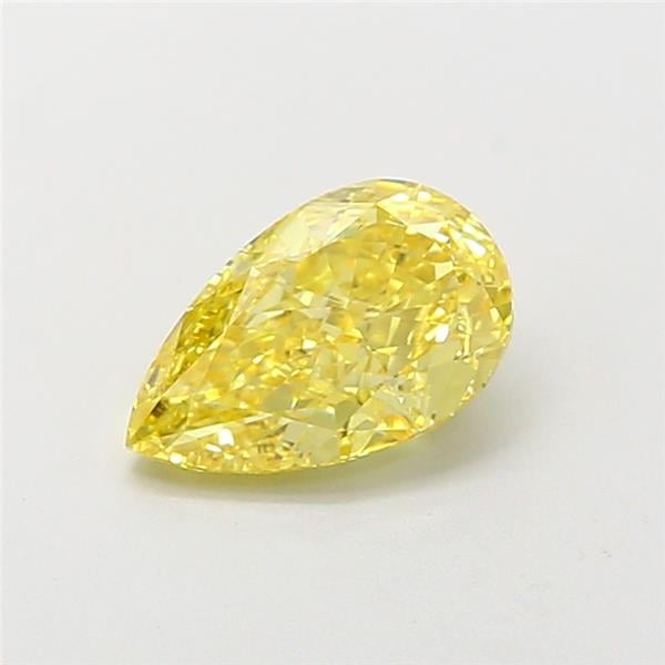 1.10 Ct. Fancy Vivid  Yellow Pear Lab Grown Diamond