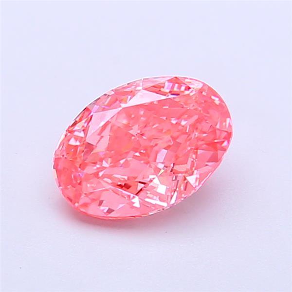 1.03 Ct. Fancy Vivid Pink Oval Lab Grown Diamond