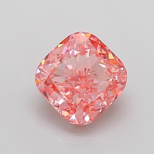 0.93 Ct. Fancy Vivid  Pink Cushion Lab Grown Diamond