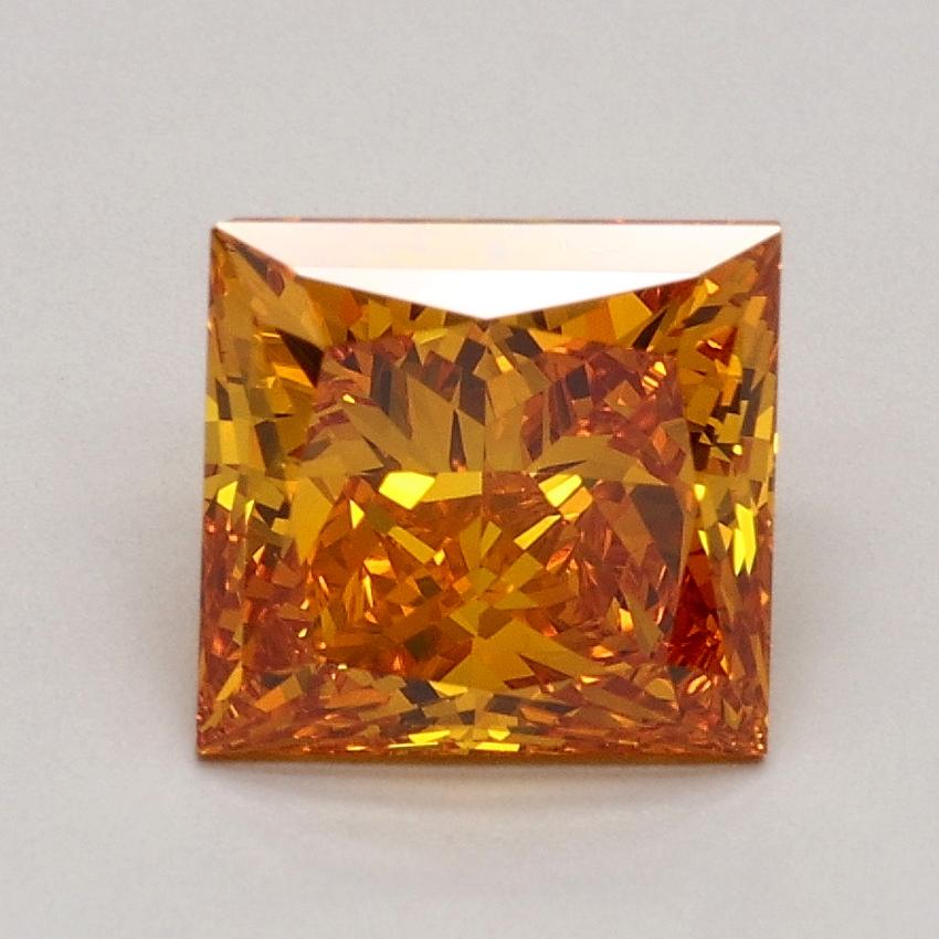 1.56 Ct. Fancy Vivid Orange Princess Lab Grown Diamond