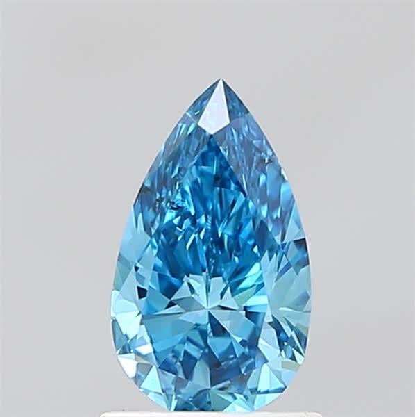 0.96 Ct. Fancy Vivid Blue Pear Lab Grown Diamond