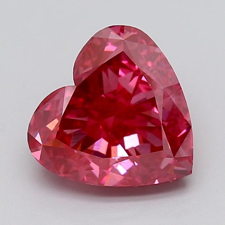 4.07 Ct. Fancy Pink Heart Lab Grown Diamond