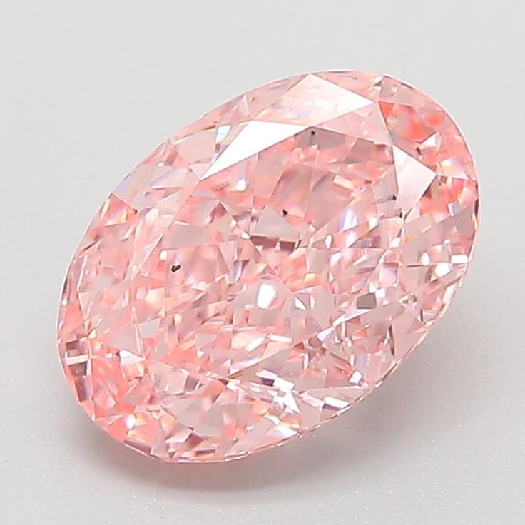 2.03 Ct. Fancy Vivid  Pink Oval Lab Grown Diamond