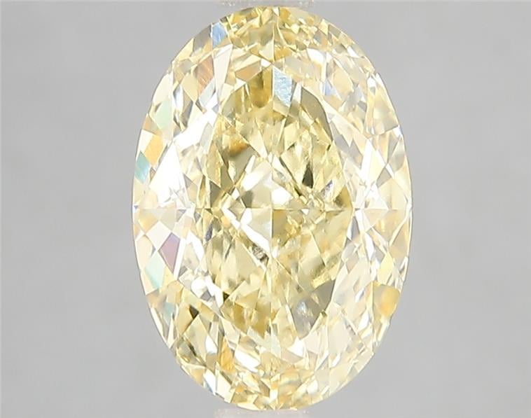 3.19 Ct. Fancy Intense Yellow Oval Lab Grown Diamond