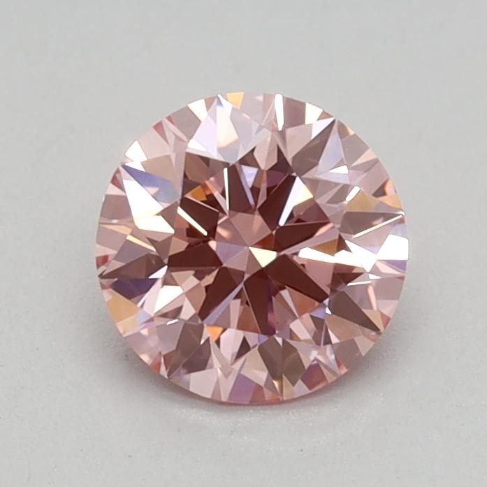 0.55 Ct. Fancy Vivid Pink Round Lab Grown Diamond