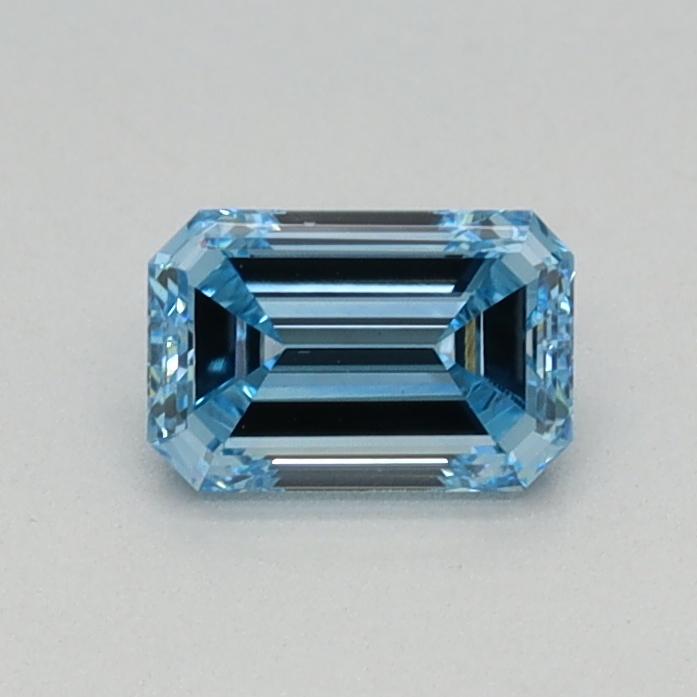 0.35 Ct. Fancy Intense Blue Emerald Lab Grown Diamond