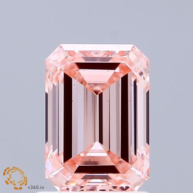 1.54 Ct. Fancy Intense Pink Emerald Lab Grown Diamond