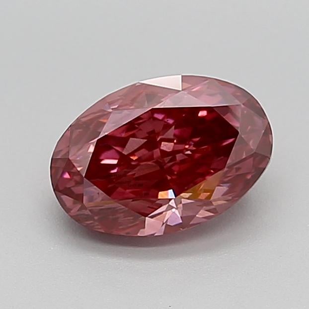 1.54 Ct. Fancy Vivid  Pink Oval Lab Grown Diamond