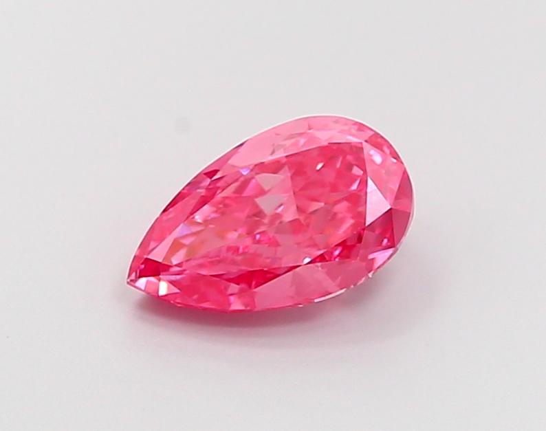 1.29 Ct. Fancy Vivid  Pink Pear Lab Grown Diamond