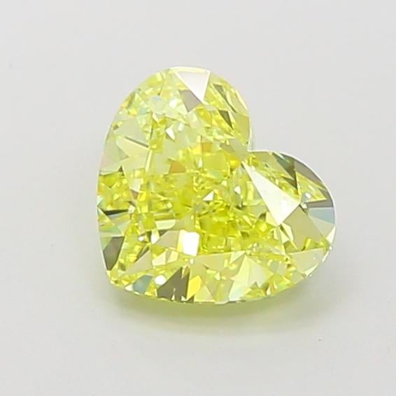 1.22 Ct. Fancy Vivid  Yellow Heart Lab Grown Diamond