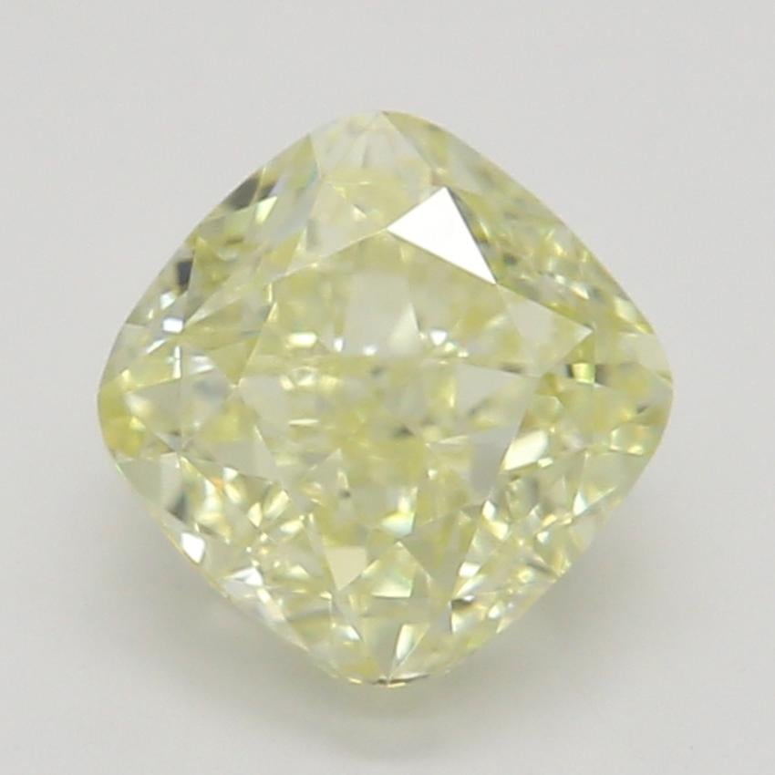 0.73 Ct. Fancy Light Yellow Cushion Diamond