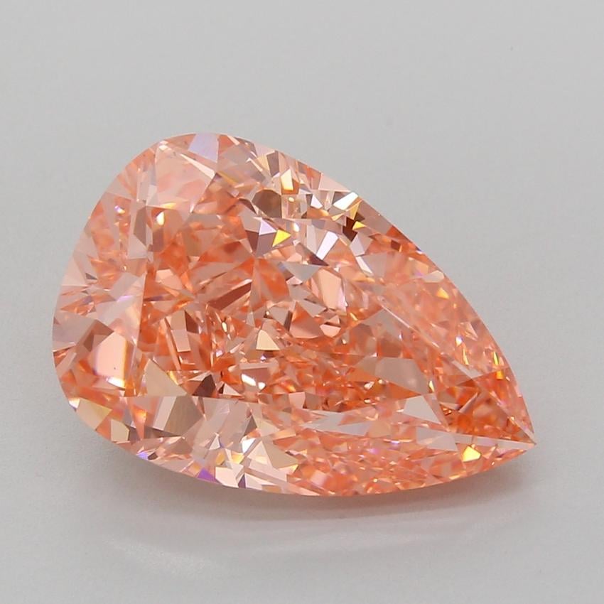 9.02 Ct. Fancy Vivid Pink Pear Lab Grown Diamond