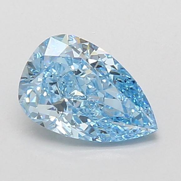 1.01 Ct. Fancy Vivid Blue Pear Lab Grown Diamond