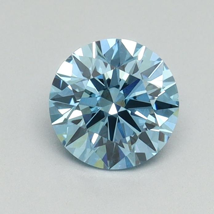 0.70 Ct. Fancy Vivid Blue Round Lab Grown Diamond