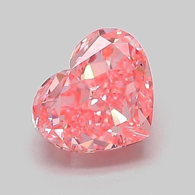 1.07 Ct. Fancy Vivid Pink Heart Lab Grown Diamond