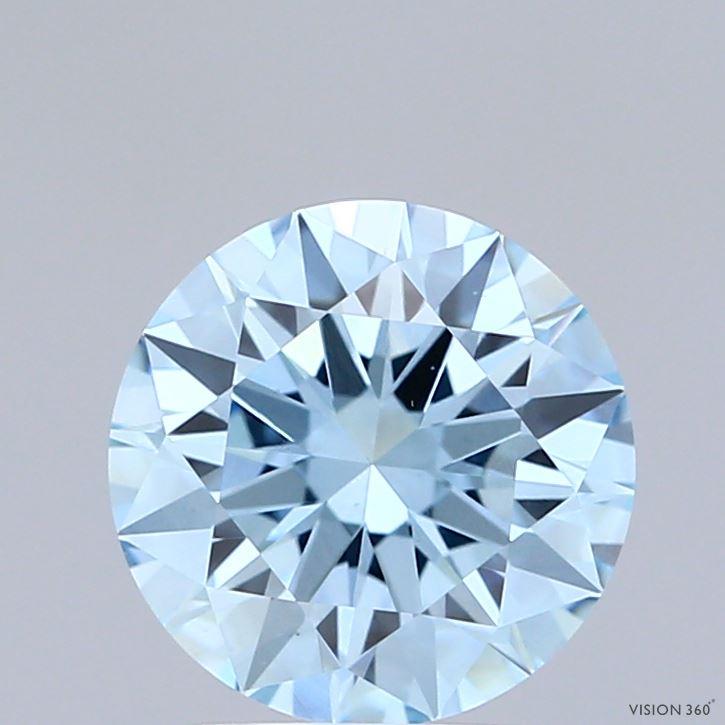 1.87 Ct. Fancy Vivid  Blue Round Lab Grown Diamond