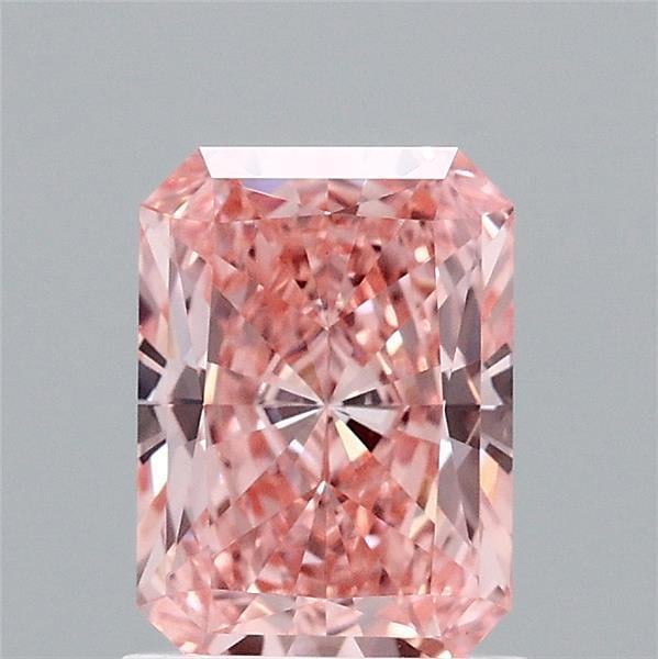1.18 Ct. Fancy Vivid  Pink Radiant Lab Grown Diamond