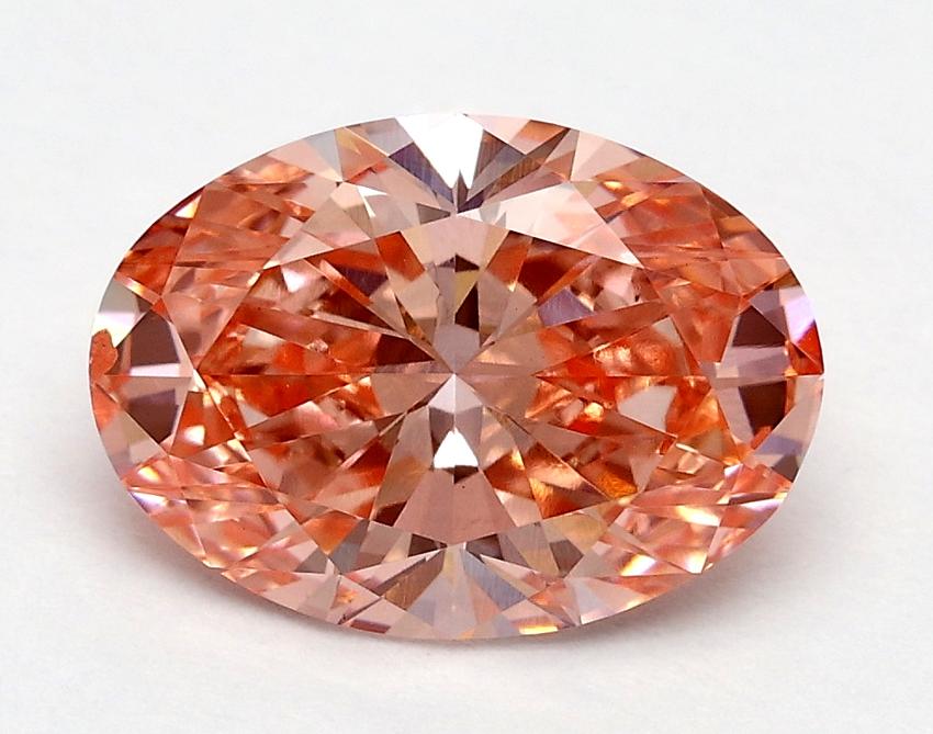 1.70 Ct. Fancy Vivid Pink Oval Lab Grown Diamond