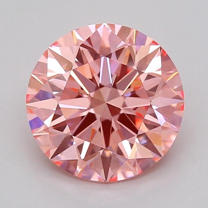 1.55 Ct. Fancy Vivid  Pink Round Lab Grown Diamond