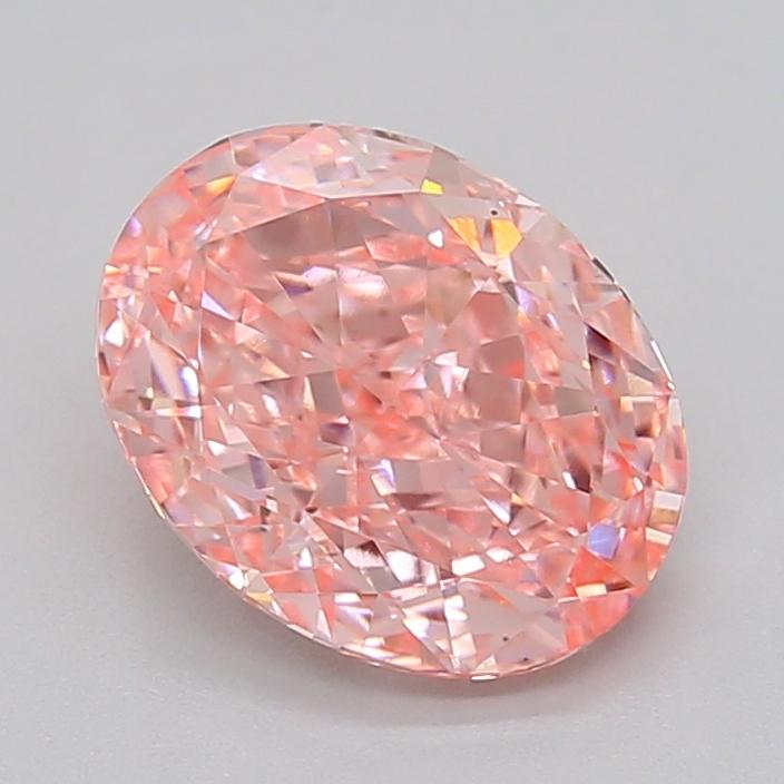 2.15 Ct. Fancy Vivid  Pink Oval Lab Grown Diamond