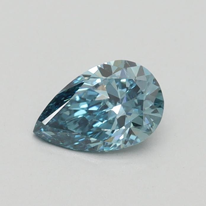 0.36 Ct. Fancy Vivid Blue Pear Lab Grown Diamond