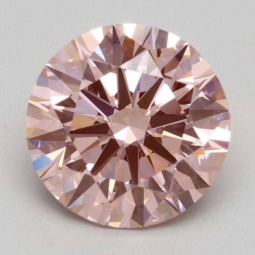 2.73 Ct. Fancy Intense Pink Round Lab Grown Diamond