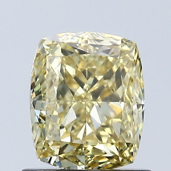 1.07 Ct. Fancy Vivid Yellow Cushion Lab Grown Diamond