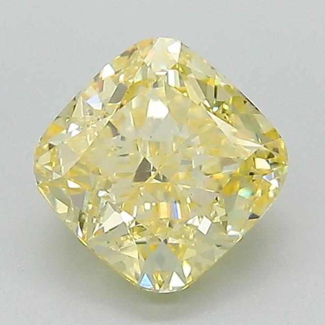 1.55 Ct. Fancy Intense Yellow Cushion Lab Grown Diamond