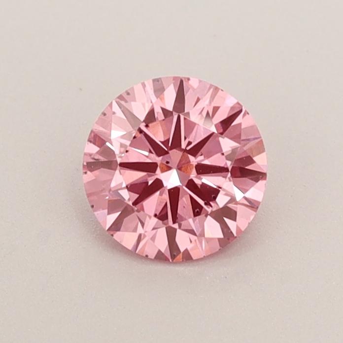 0.42 Ct. Fancy Vivid  Pink Round Lab Grown Diamond