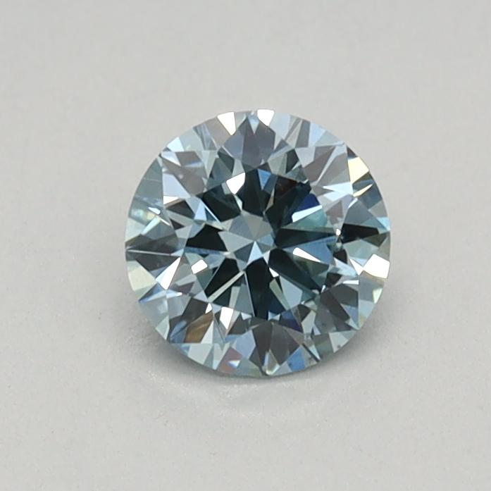 0.32 Ct. Fancy Intense Blue Round Lab Grown Diamond