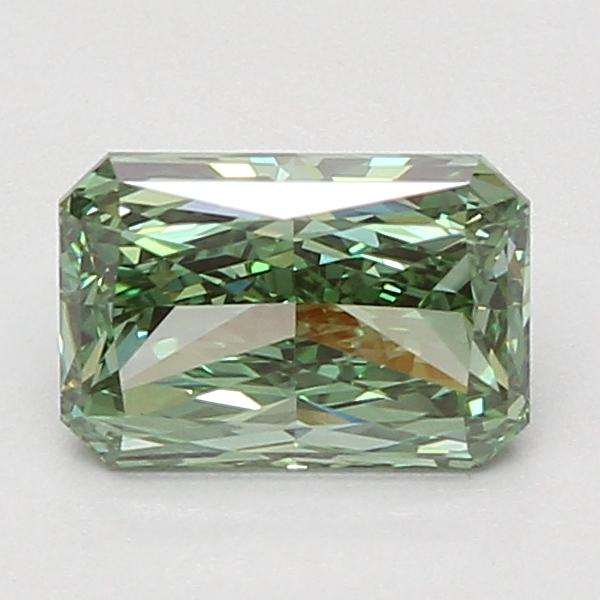 1.54 Ct. Fancy Vivid Green Radiant Lab Grown Diamond
