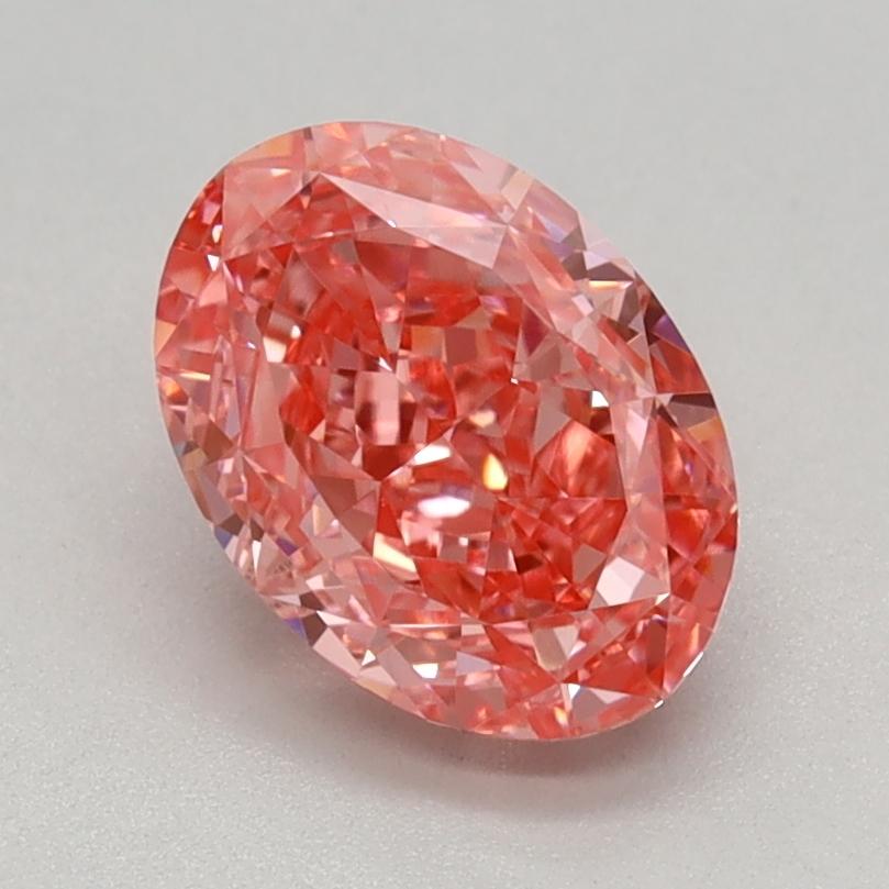 1.20 Ct. Fancy Vivid Pink Oval Lab Grown Diamond