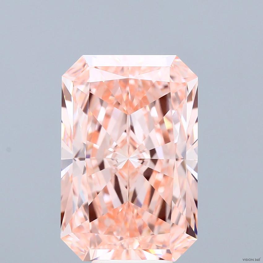 9.02 Ct. Fancy Vivid Pink Radiant Lab Grown Diamond