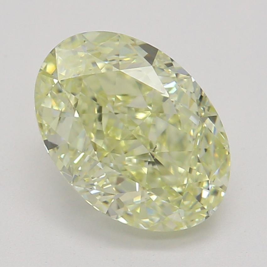 1.07 Ct. Fancy Light Yellow Oval Diamond
