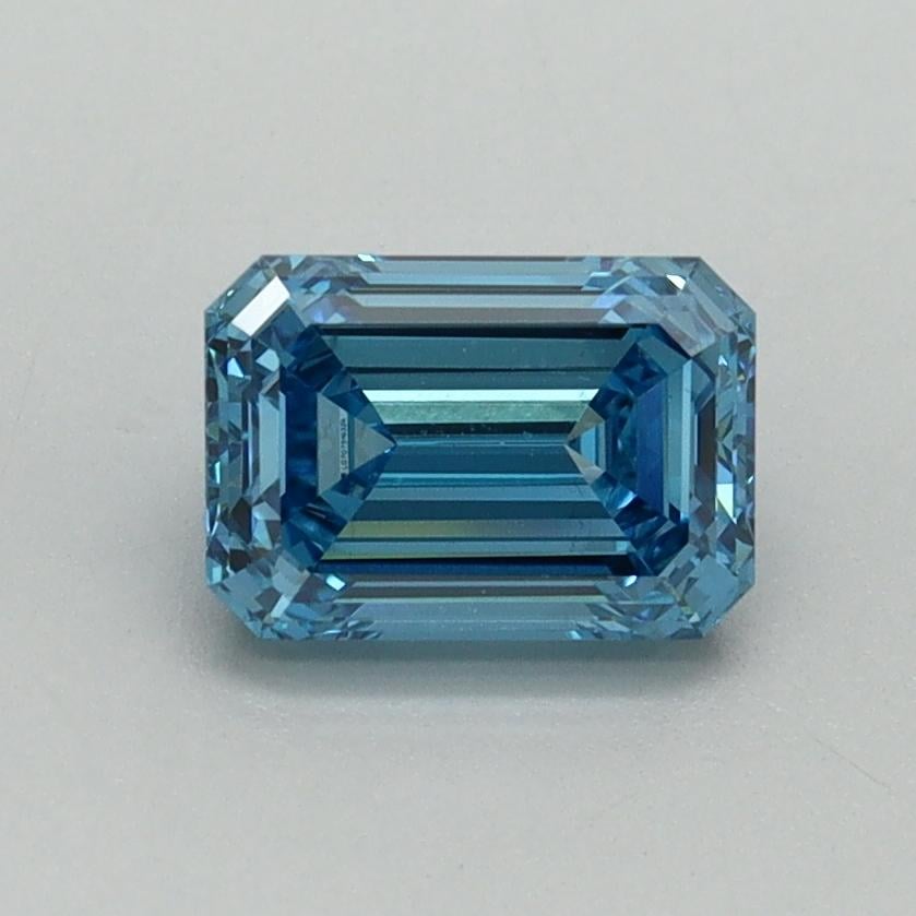 1.02 Ct. Fancy Vivid Blue Emerald Lab Grown Diamond