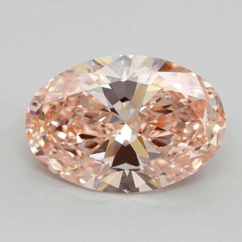 5.02 Ct. Fancy Vivid Pink Oval Lab Grown Diamond
