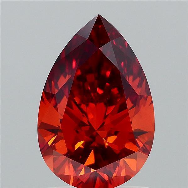 1.50 Ct. Fancy Intense Brownish Orange Pear Lab Grown Diamond