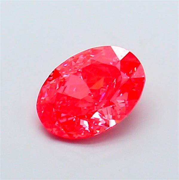 1.01 Ct. Fancy Vivid Pink Oval Lab Grown Diamond