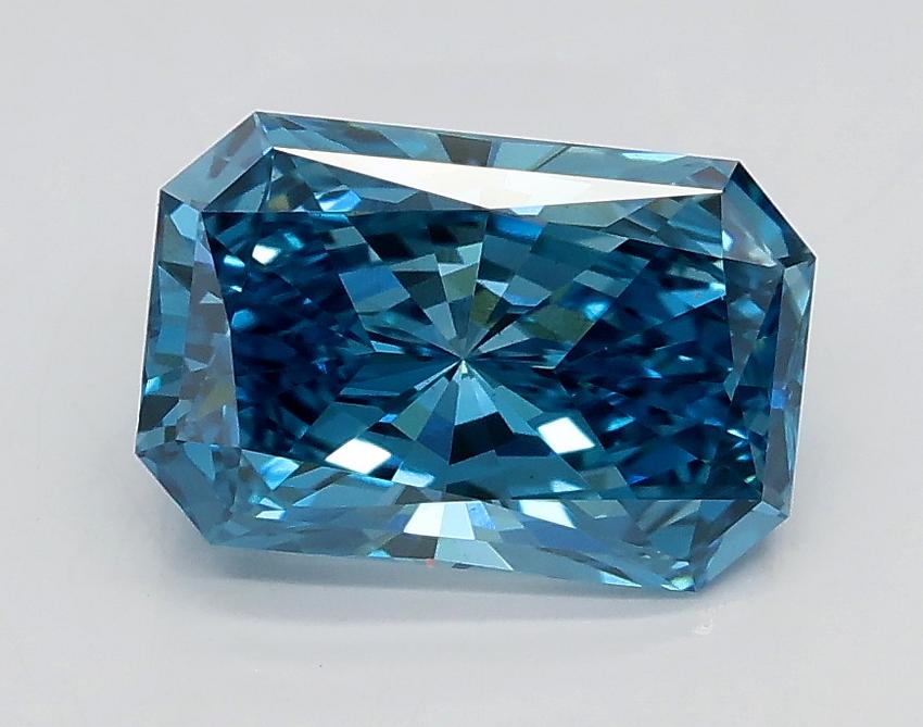 1.43 Ct. Fancy Vivid Blue Radiant Lab Grown Diamond