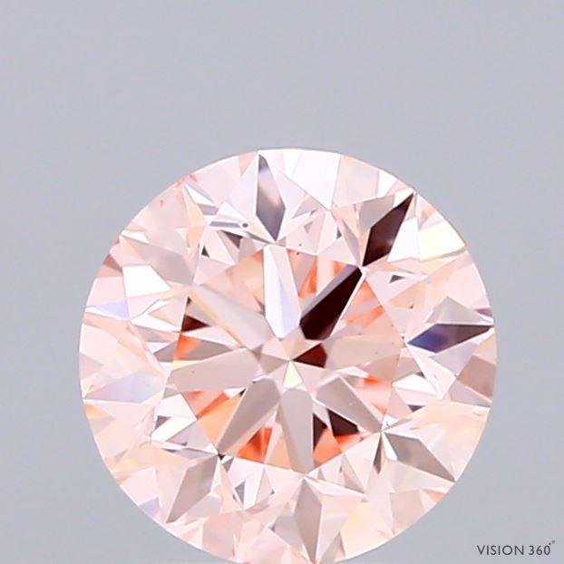 1.5 Ct. Fancy Intense Pink Round Lab Grown Diamond