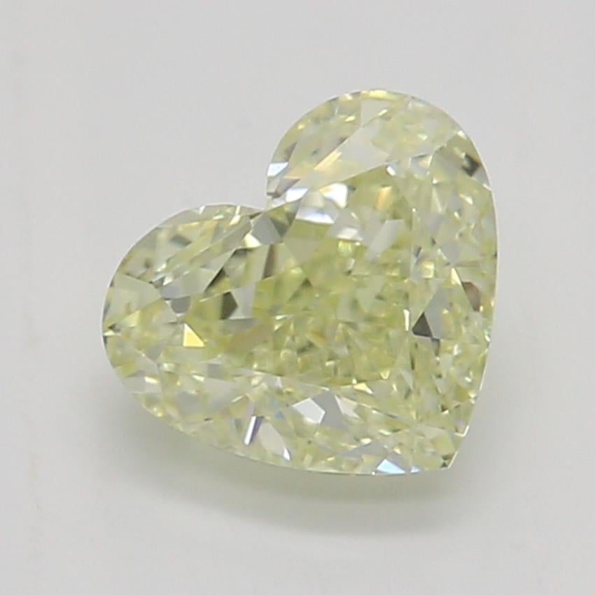 0.52 Ct. Fancy Light Yellow Heart Diamond