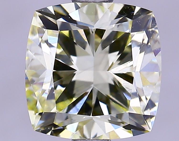 1.79 Ct. Fancy Light Yellow Cushion Lab Grown Diamond
