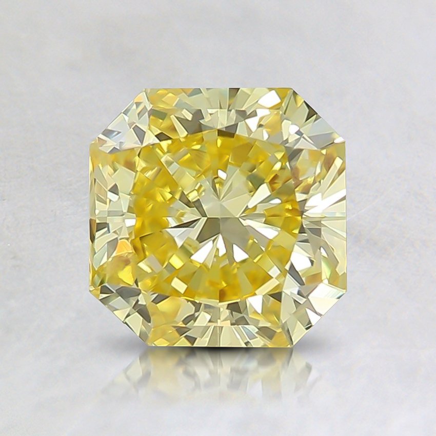1.14 Ct. Fancy Vivid Yellow Radiant Lab Grown Diamond