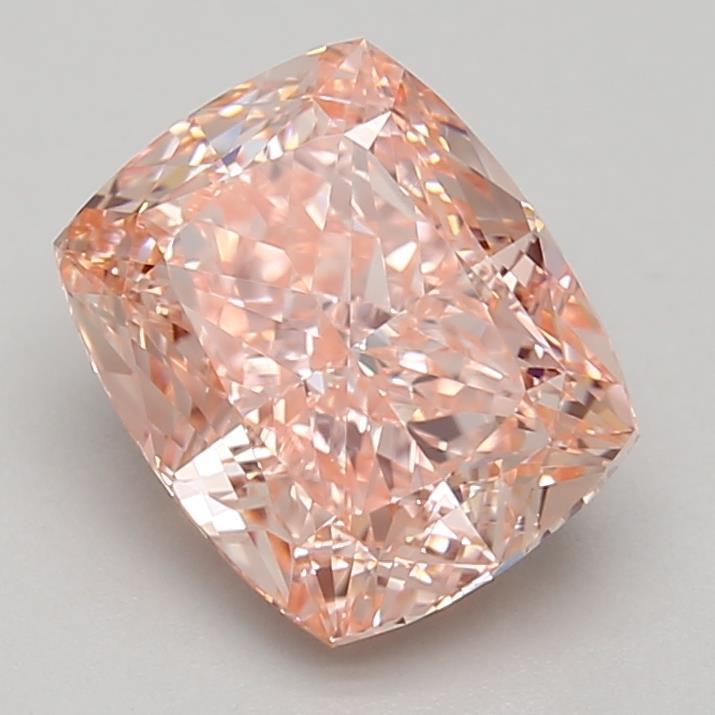 2.01 Ct. Fancy Vivid Pink Cushion Lab Grown Diamond