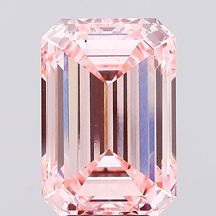 6.30 Ct. Fancy Intense Pink Emerald Lab Grown Diamond