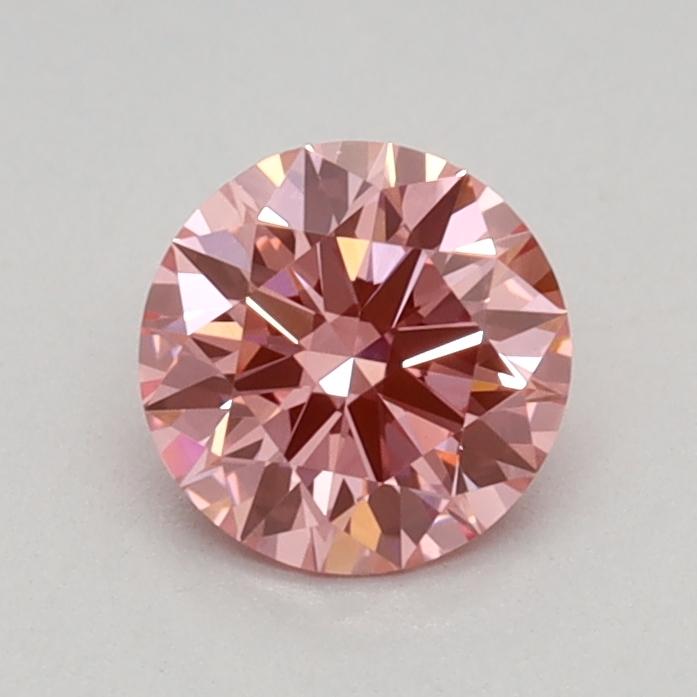 0.52 Ct. Fancy Vivid Pink Round Lab Grown Diamond