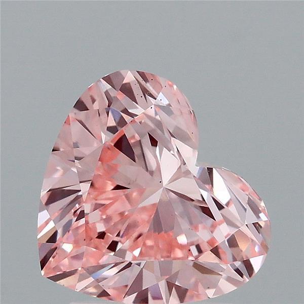 2.06 Ct. Fancy Vivid Pink Heart Lab Grown Diamond