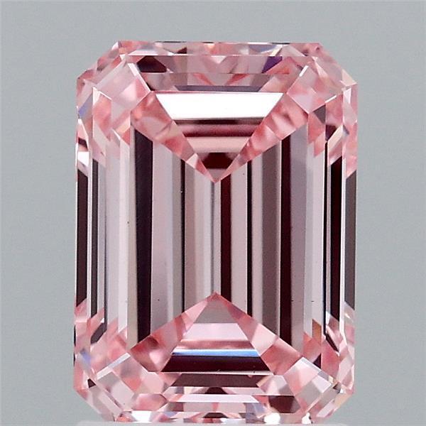 2.02 Ct. Fancy Vivid Pink Emerald Lab Grown Diamond